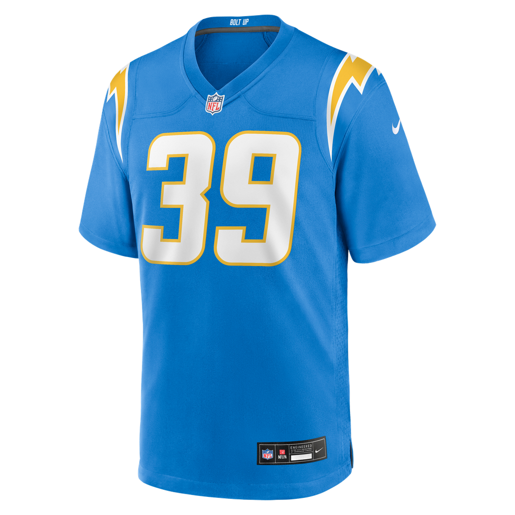 Los Angeles Chargers Eric Rogers Nike Powder Blue Team Game Jersey