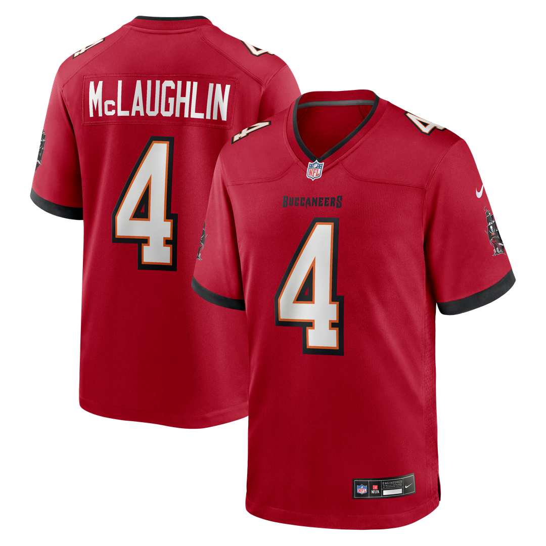 Tampa Bay Buccaneers Chase McLaughlin Nike Red Game Player Jersey