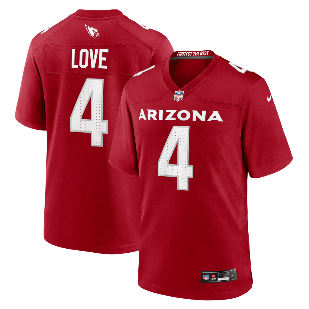 Arizona Cardinals Jeremiyah Love Nike White Game Player Jersey