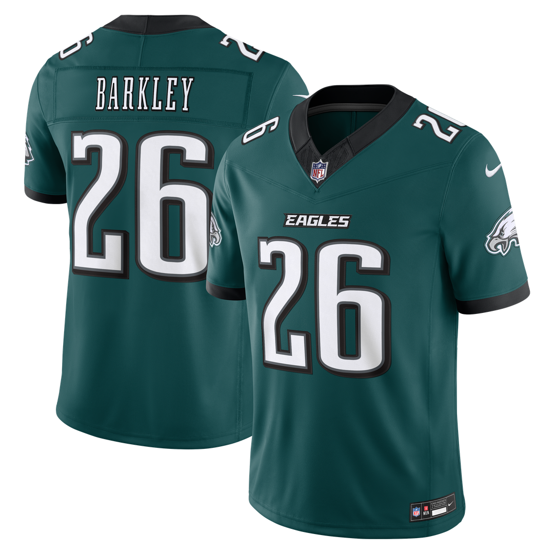 Philadelphia Eagles Saquon Barkley Nike Kelly Green Alternate Vapor F.U.S.E. Stitched Limited Jersey