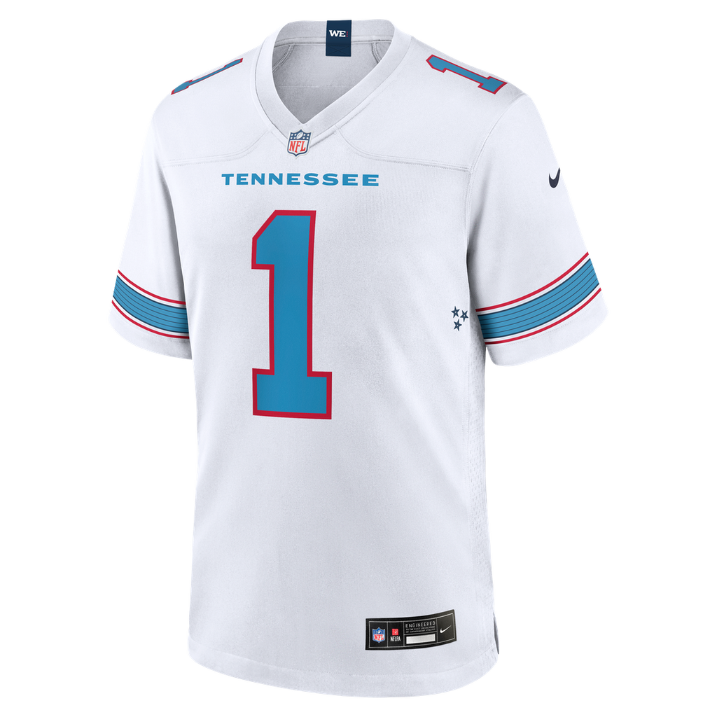 Tennessee Titans Cameron Ward Nike Light Blue Game Jersey