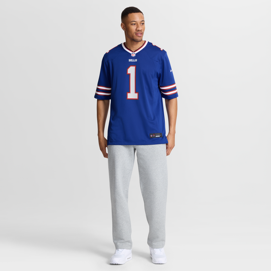 Buffalo Bills Number 1 Dad Nike Royal Game Jersey