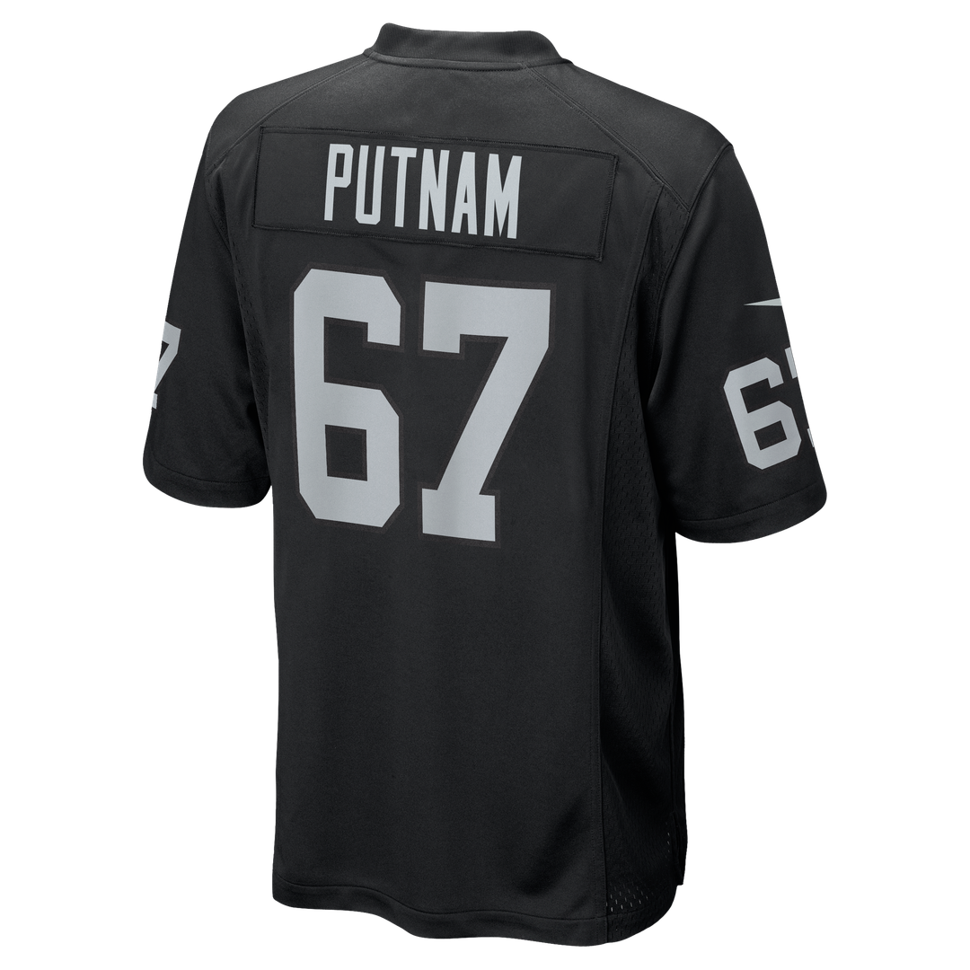 Las Vegas Raiders Will Putnam Nike Black Team Game Jersey