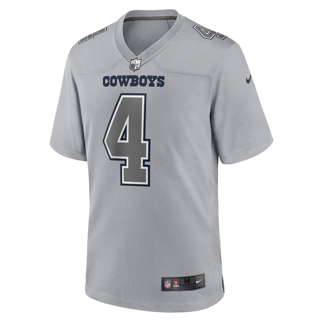 Dallas Cowboys Dak Prescott Nike Gray Atmosphere Fashion Game Jersey