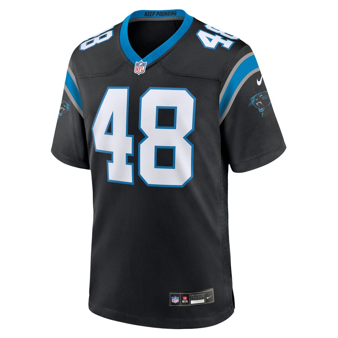 Carolina Panthers Thomas Incoom Nike Black Team Game Jersey