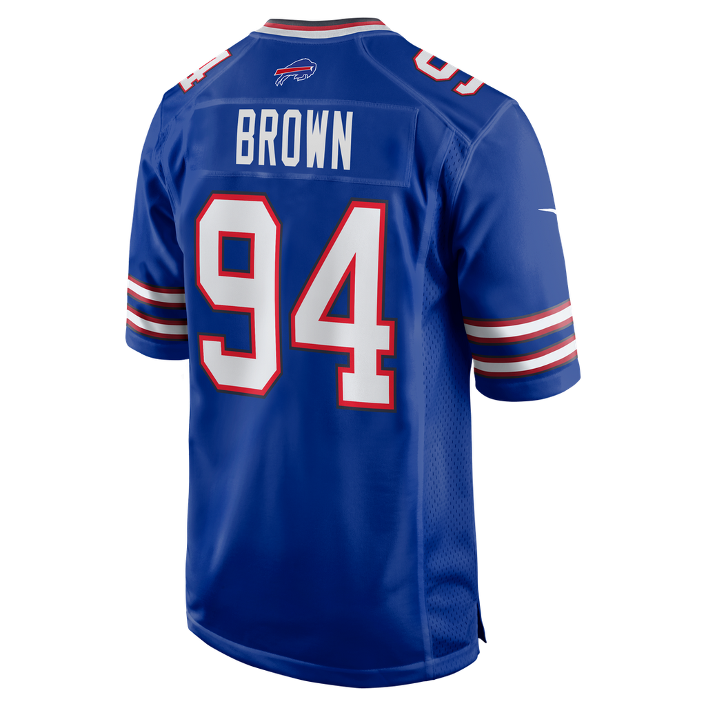 Buffalo Bills Andrew Brown Nike Royal Game Jersey