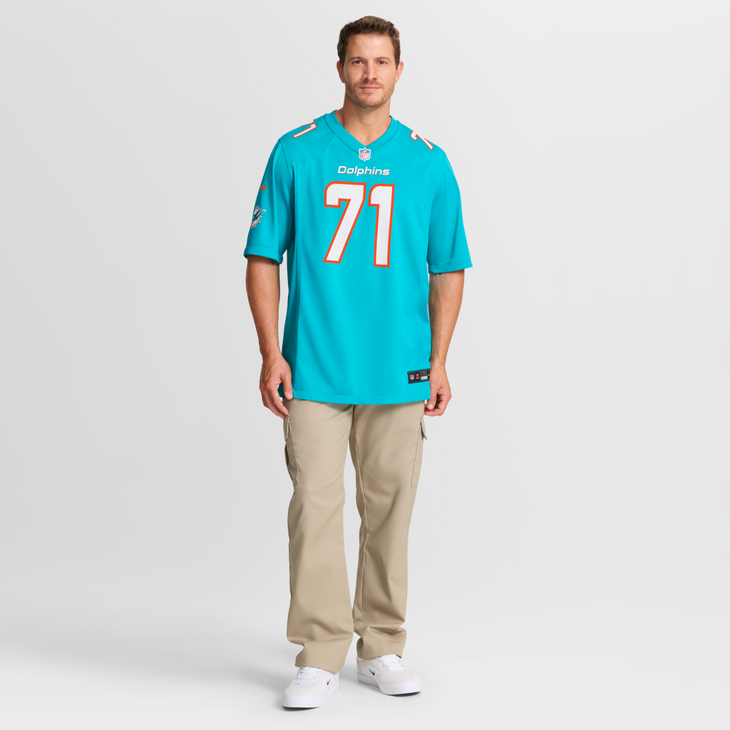 Miami Dolphins Kion Smith Nike Aqua Game Jersey