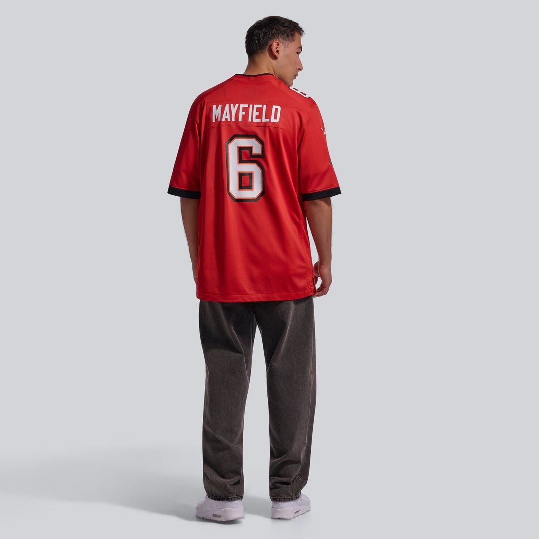 Tampa Bay Buccaneers Baker Mayfield Nike White Away Game Jersey