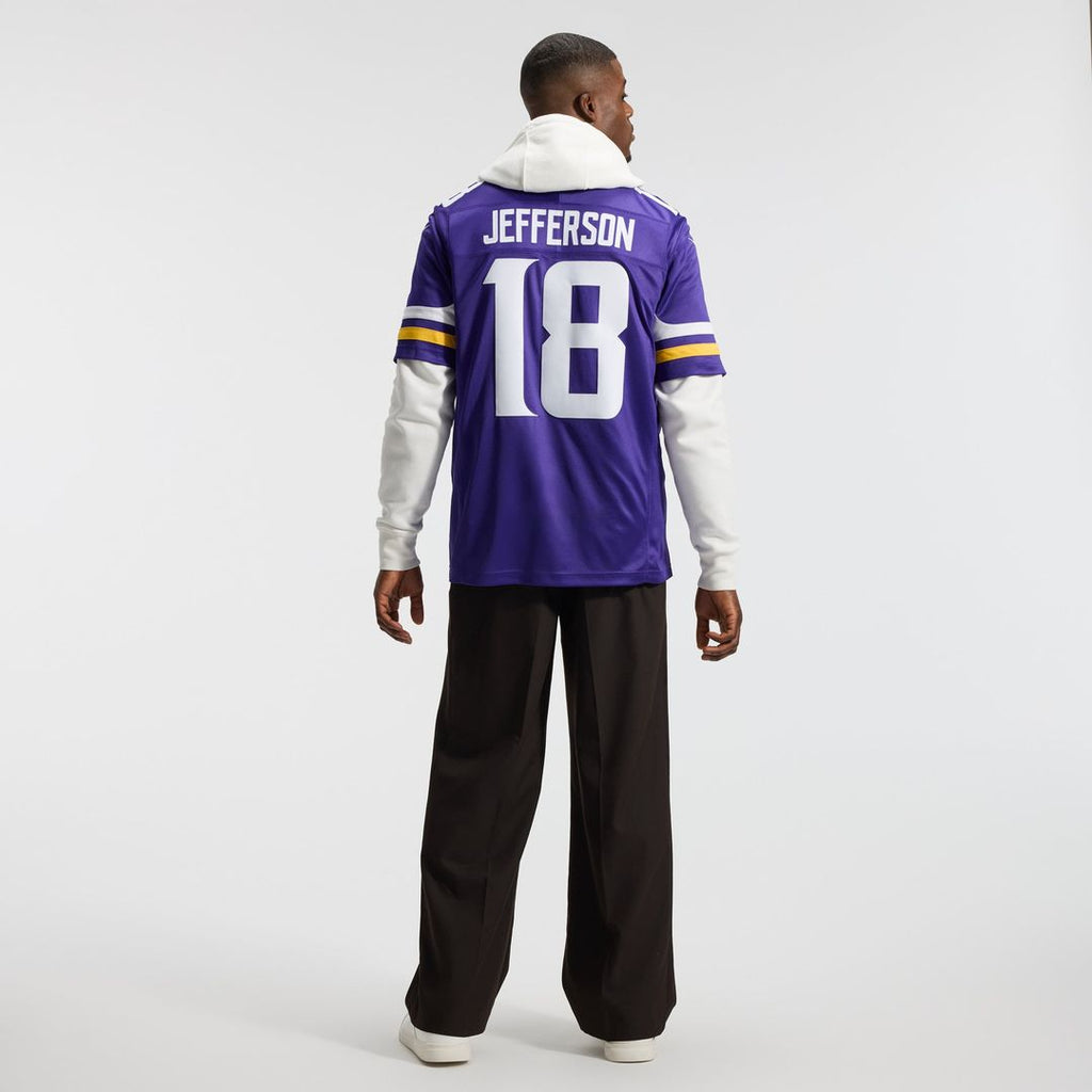 Minnesota Vikings Justin Jefferson Nike White Alternate Vapor F.U.S.E. Stitched Limited Jersey