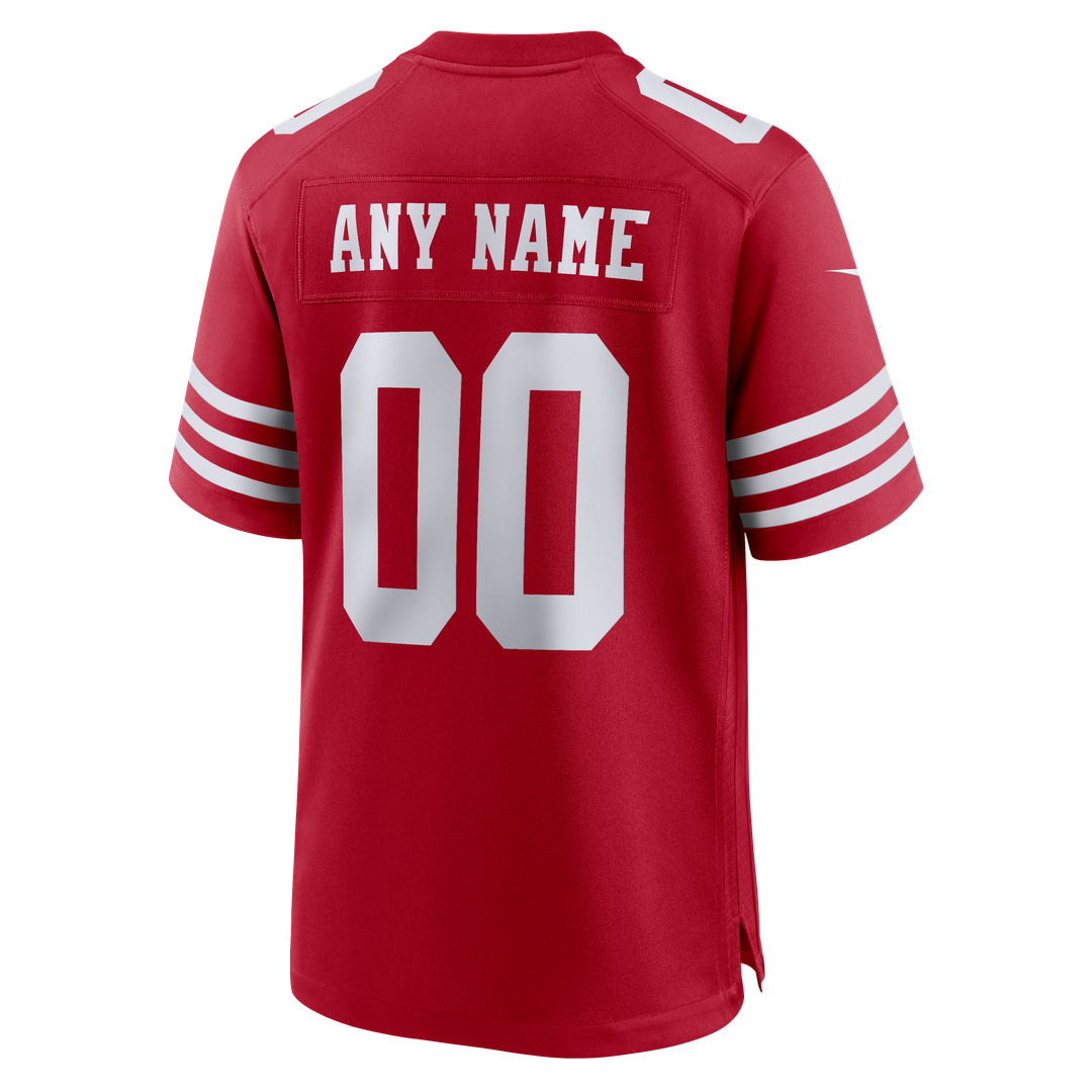 San Francisco 49ers Nike White 80th Anniversary Custom Game Jersey