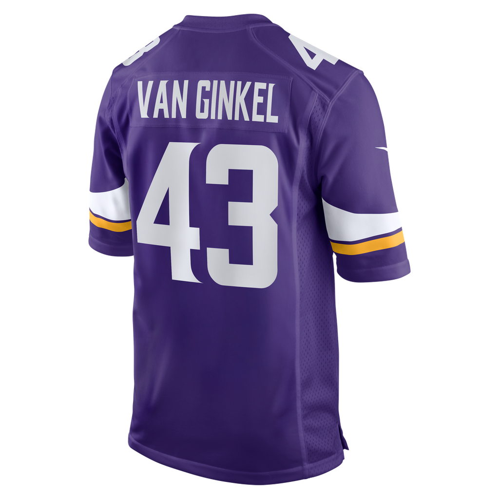 Minnesota Vikings Andrew Van Ginkel Nike White Alternate Game Jersey