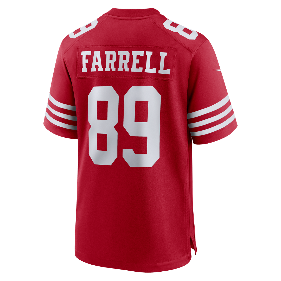 San Francisco 49ers Luke Farrell Nike Scarlet Team Game Jersey