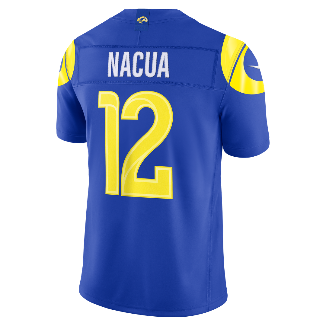 Los Angeles Rams Puka Nacua Nike White Vapor F.U.S.E. Stitched Limited Jersey