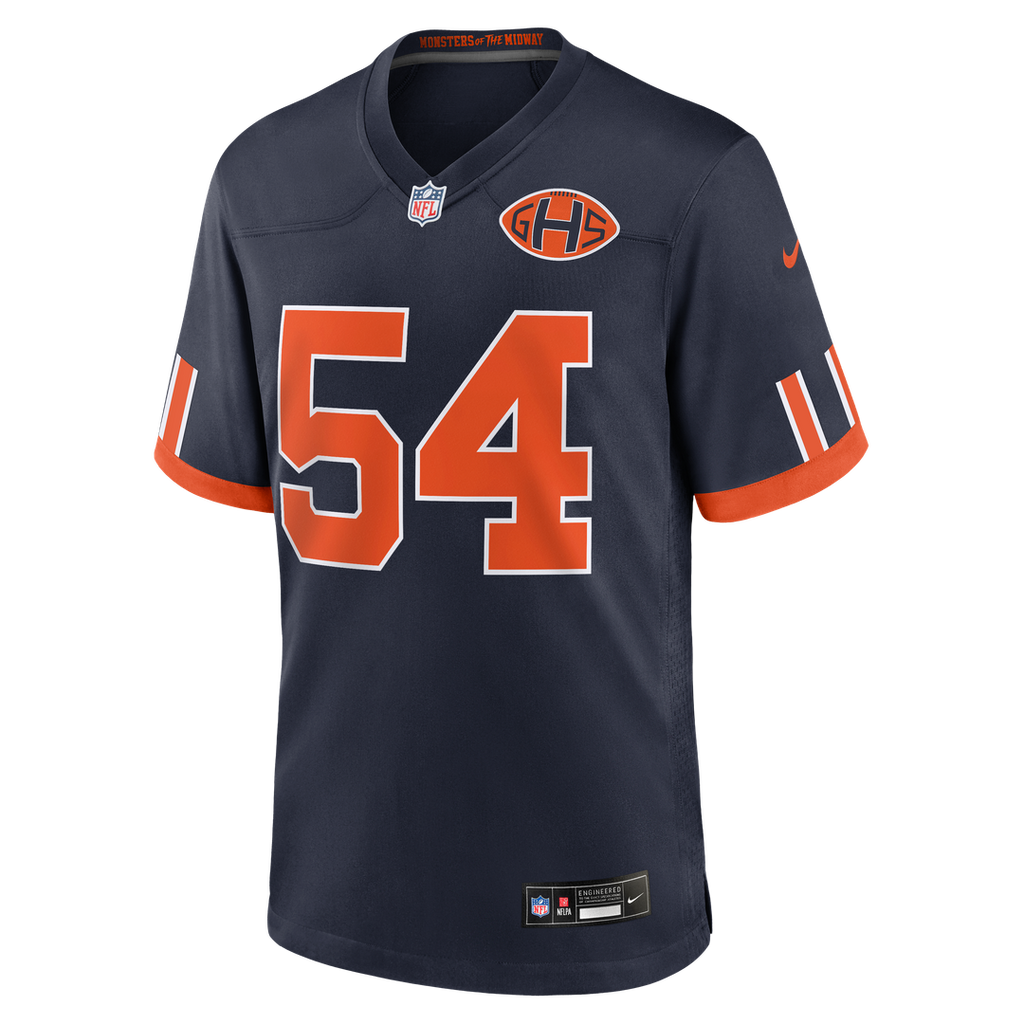 Chicago Bears Brian Urlacher Nike Navy 2026 Rivalries Collection Game Jersey
