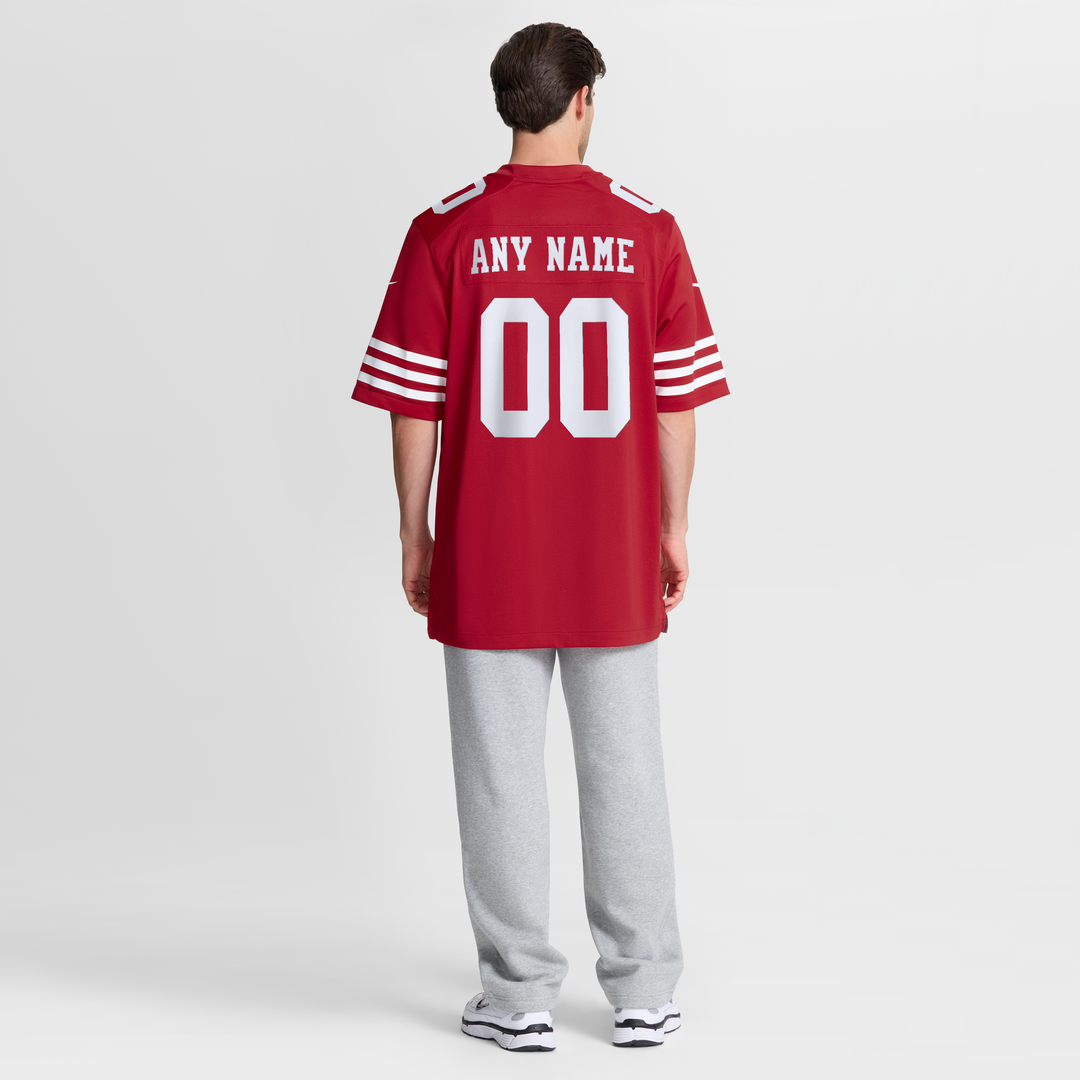 San Francisco 49ers Nike White 80th Anniversary Custom Game Jersey
