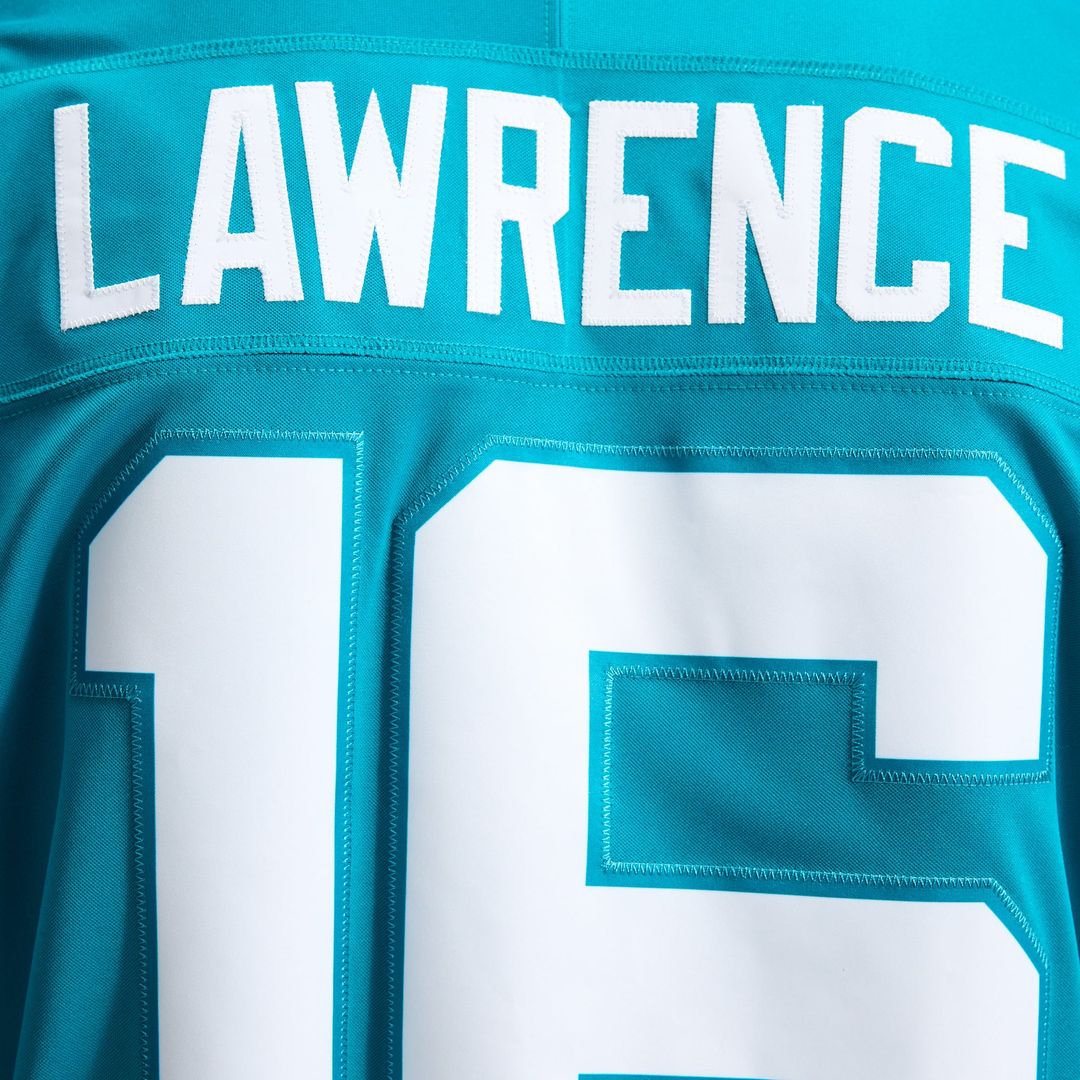 Jacksonville Jaguars Trevor Lawrence Nike Teal Team Vapor F.U.S.E. Stitched Limited Jersey