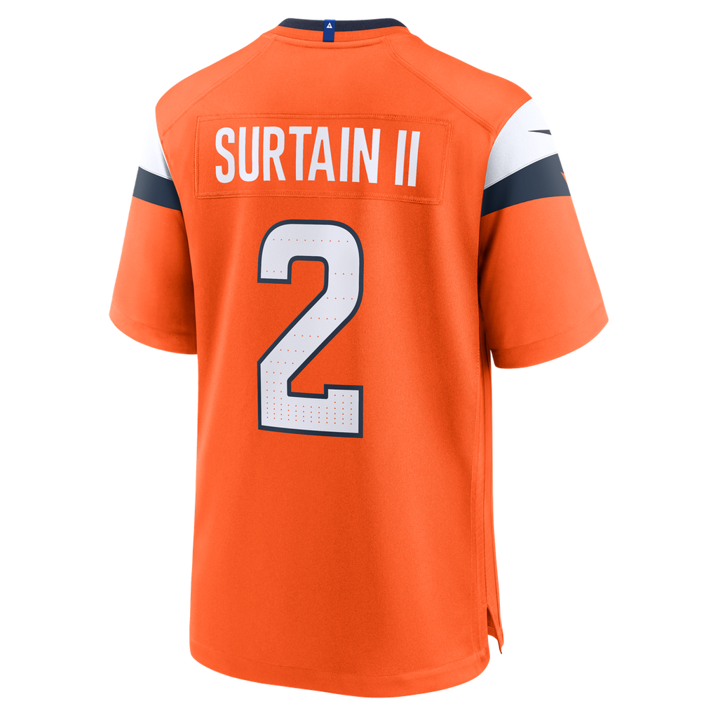 Denver Broncos Patrick Surtain II Nike Orange Team Game Jersey