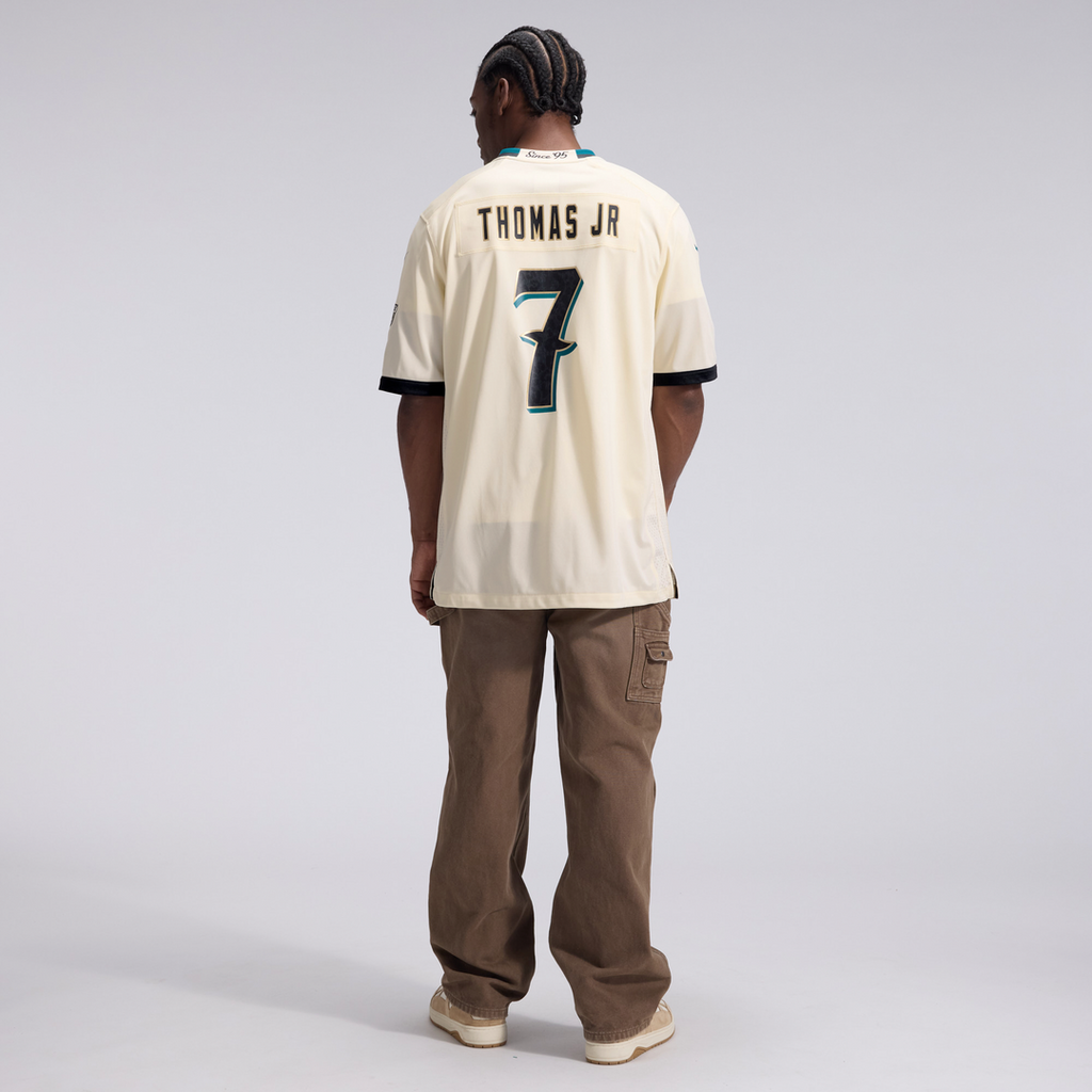 Jacksonville Jaguars Brian Thomas Jr. Nike Natural 2026 Rivalries Collection Game Jersey