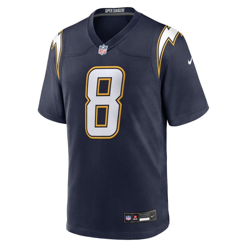 Los Angeles Chargers Omarion Hampton Nike Navy Alternate Super Chargers Game Player Jersey