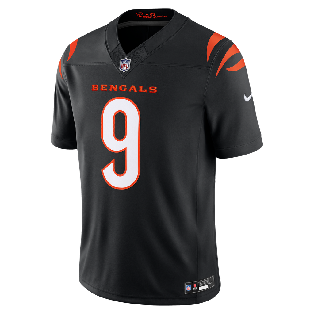 Cincinnati Bengals Joe Burrow Nike Orange Alternate Vapor F.U.S.E. Stitched Limited Jersey