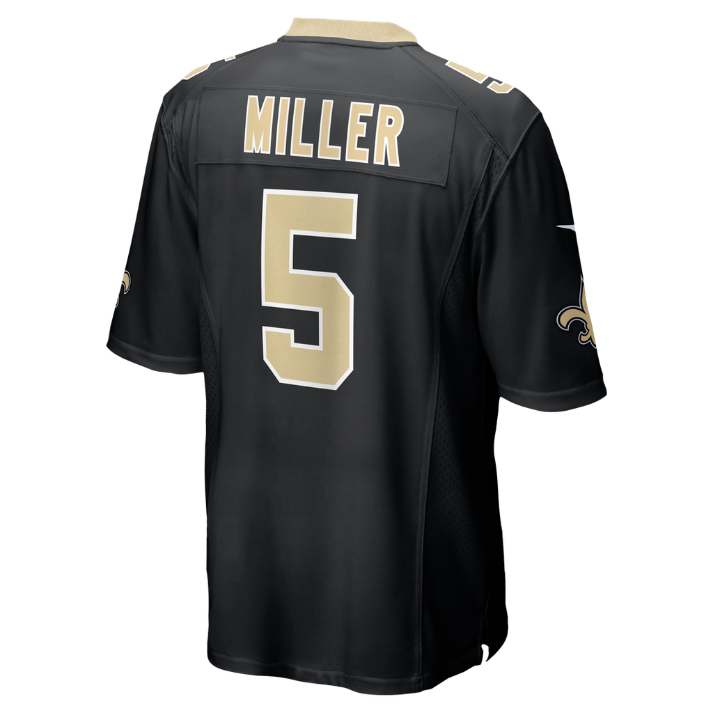 New Orleans Saints Kendre Miller Nike Black Team Game Jersey