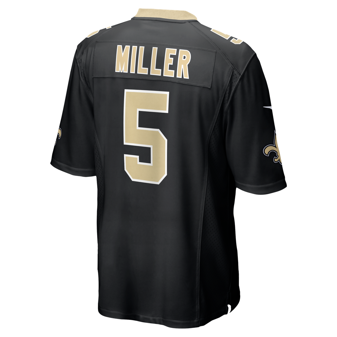 New Orleans Saints Kendre Miller Nike Black Team Game Jersey