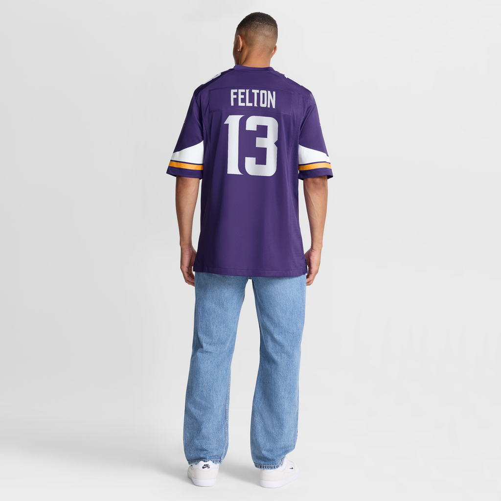 Minnesota Vikings Tai Felton Nike Purple Team Game Jersey