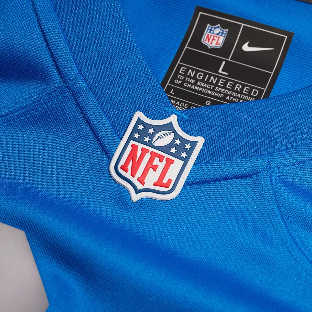 Detroit Lions Nike Blue Alternate Custom Game Jersey