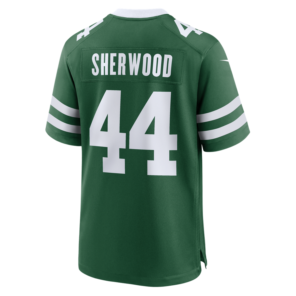 New York Jets Jamien Sherwood Nike Legacy Green Team Game Jersey