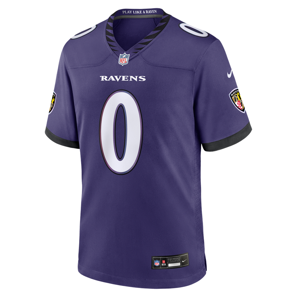 Baltimore Ravens Roquan Smith Nike Purple Team Game Jersey