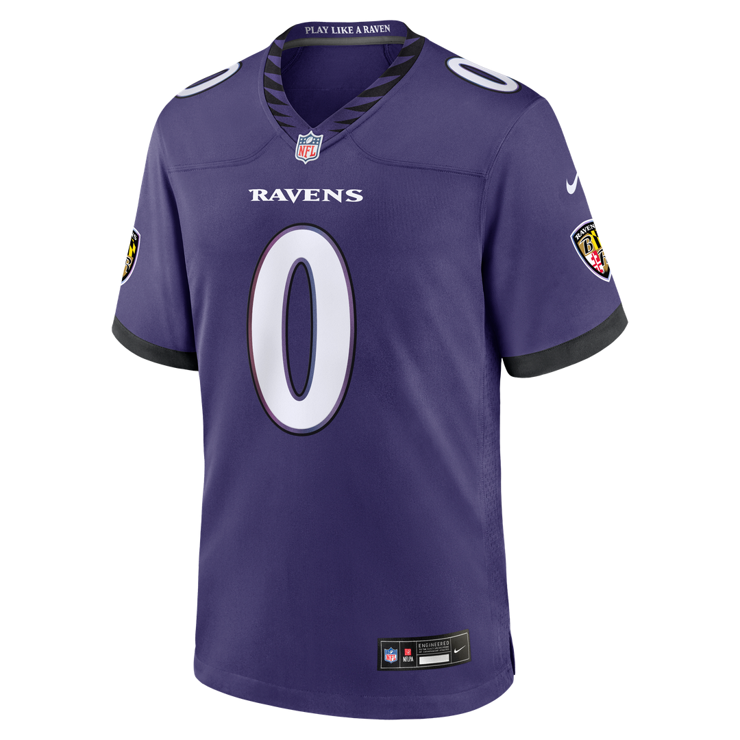 Baltimore Ravens Roquan Smith Nike Purple Team Game Jersey