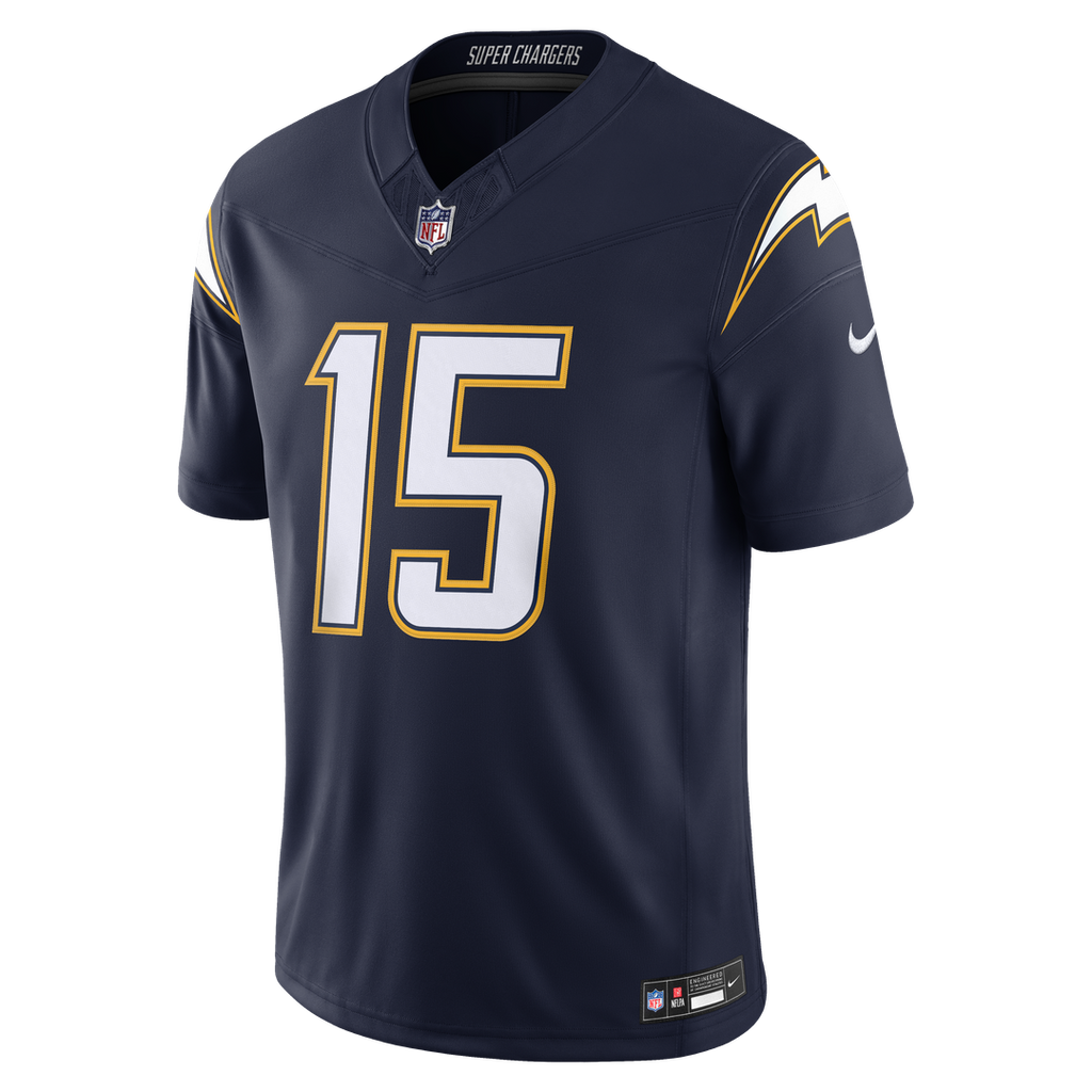 Los Angeles Chargers Ladd McConkey Nike Powder Blue Team Vapor F.U.S.E. Stitched Limited Jersey