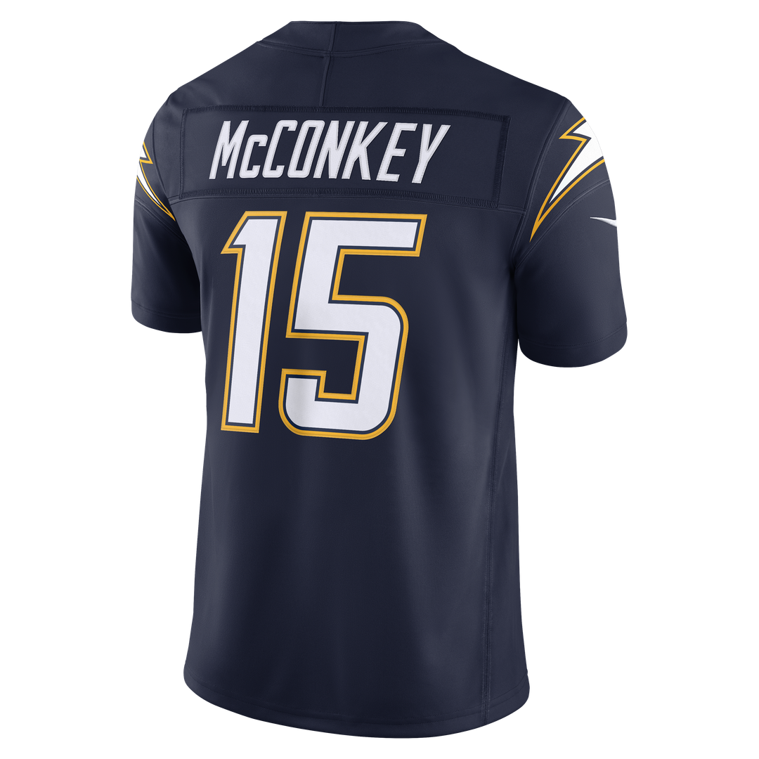 Los Angeles Chargers Ladd McConkey Nike Powder Blue Team Vapor F.U.S.E. Stitched Limited Jersey