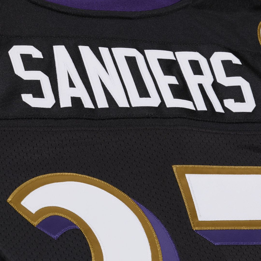 Baltimore Ravens Deion Sanders Mitchell & Ness Black 2005 Authentic Throwback Jersey