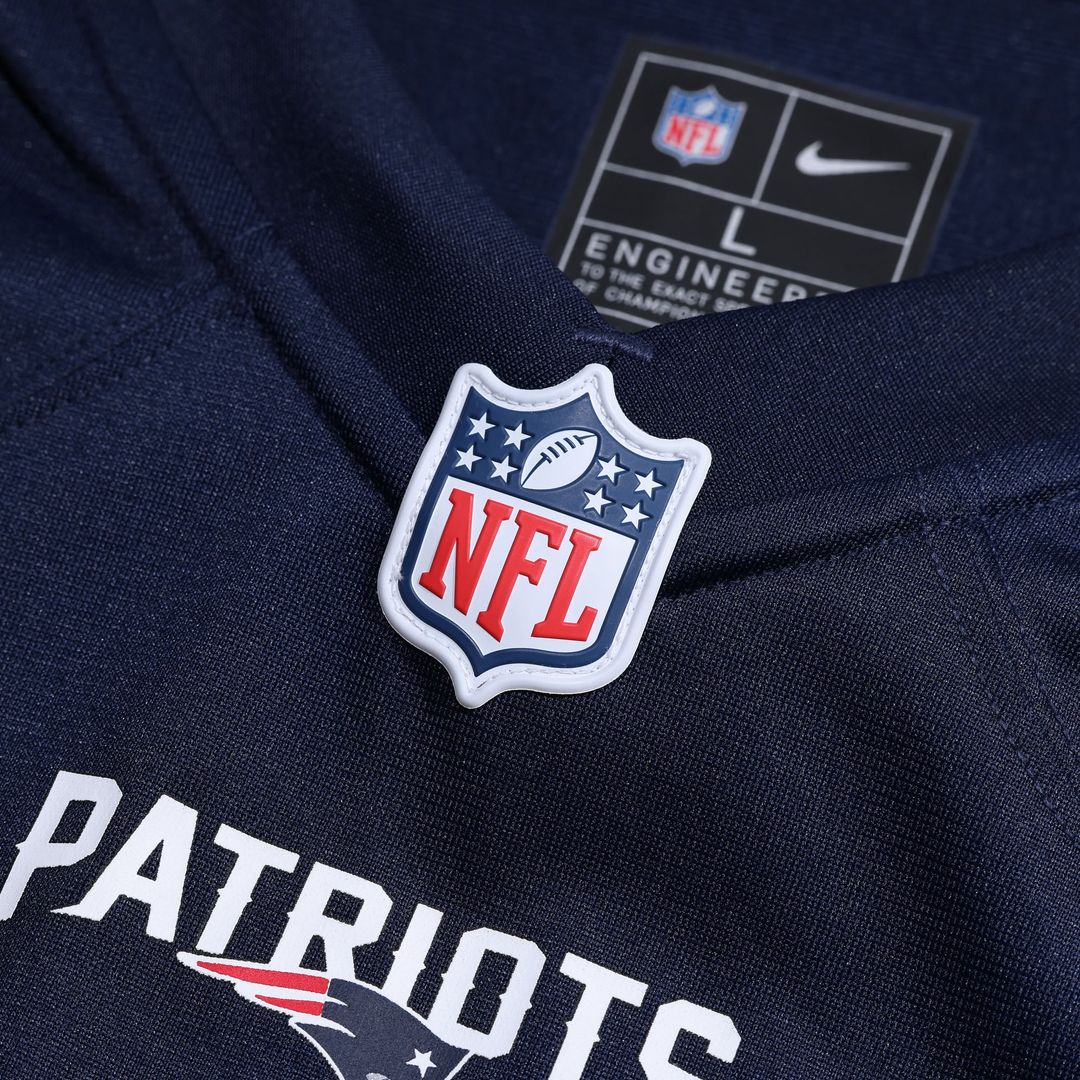 New England Patriots Brenden Schooler Nike Navy Game Player Jersey