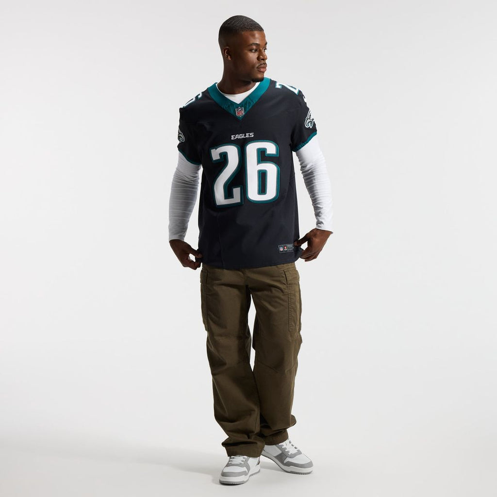 Philadelphia Eagles Saquon Barkley Nike Black Alternate Vapor F.U.S.E. Elite Jersey