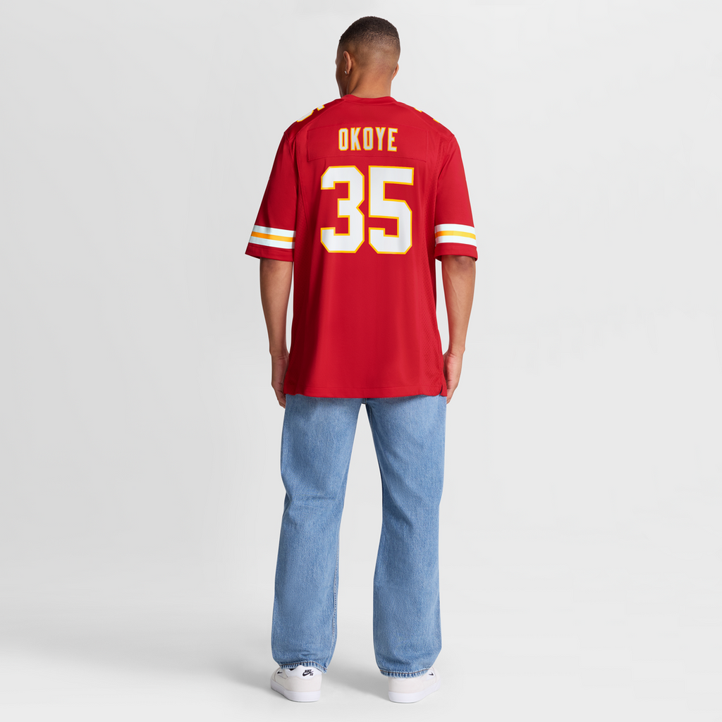 Kansas City Chiefs Christian Okoye Nike Red Game Retired Player Jersey