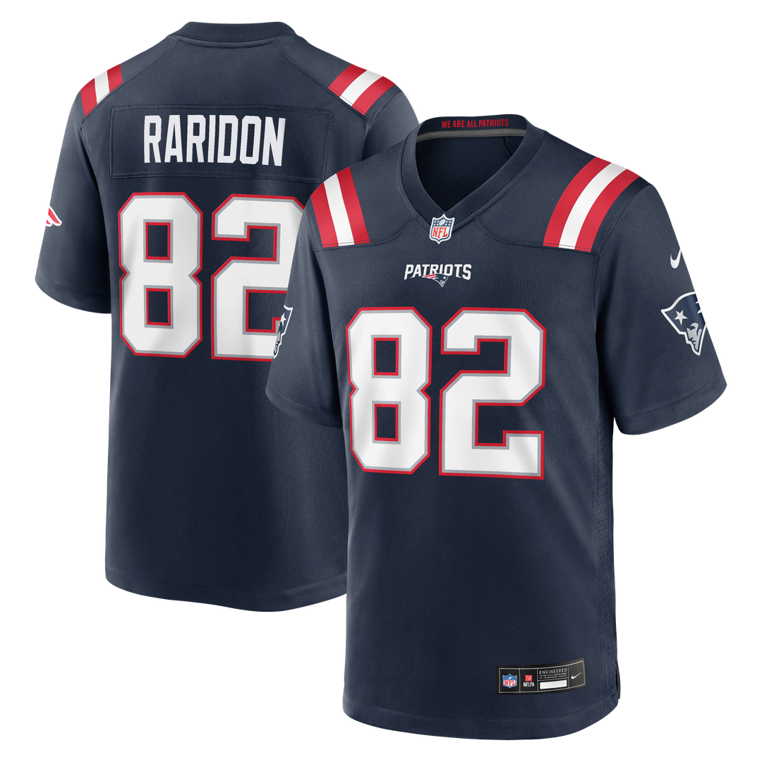 New England Patriots Eli Raridon Nike Navy Team Game Jersey