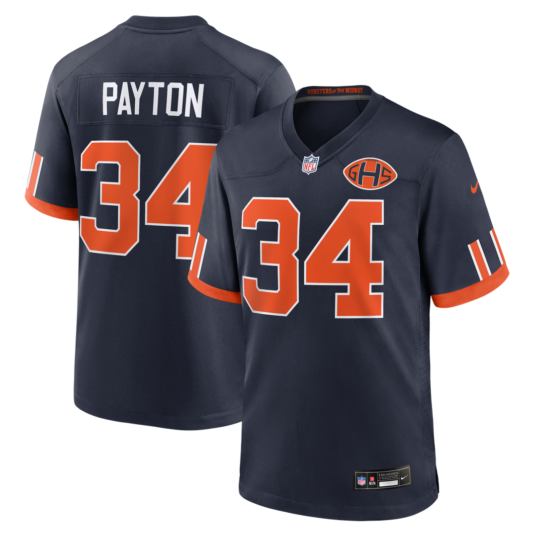 Chicago Bears Walter Payton Nike Navy 2026 Rivalries Collection Game Jersey