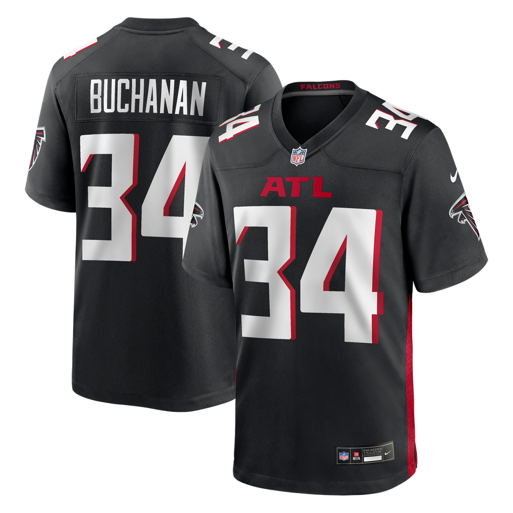 Atlanta Falcons Ray Buchanan Nike Black Game Retired Player Jersey