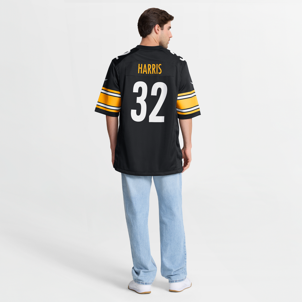 Pittsburgh Steelers Franco Harris Nike Black Game Retired Player Jersey
