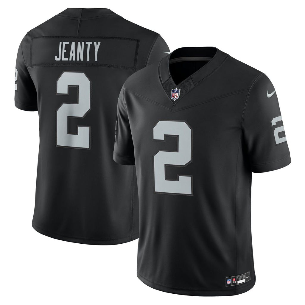 Las Vegas Raiders Ashton Jeanty Nike Black Team Vapor F.U.S.E. Stitched Limited Jersey