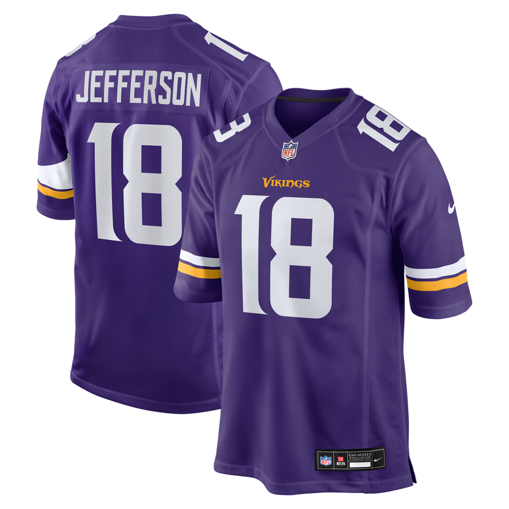 Minnesota Vikings Justin Jefferson Nike Purple Game Jersey