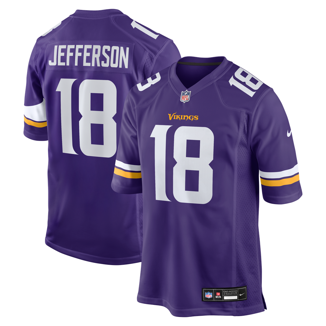 Minnesota Vikings Justin Jefferson Nike Purple Game Jersey