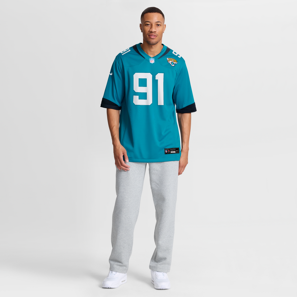 Jacksonville Jaguars Arik Armstead Nike Teal Team Game Jersey