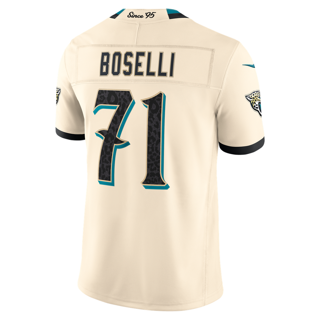 Jacksonville Jaguars Tony Boselli Nike Natural 2026 Rivalries Collection Stitched Limited Jersey