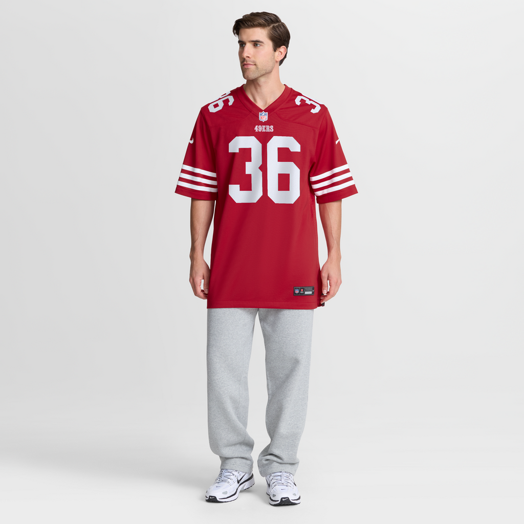 San Francisco 49ers Marques Sigle Nike Scarlet Team Game Jersey