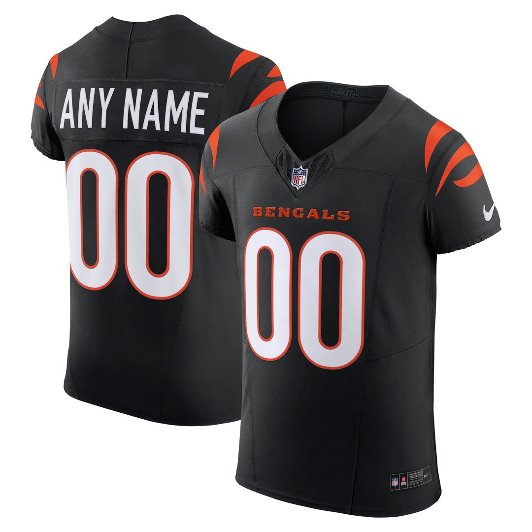 Cincinnati Bengals Nike Orange Alternate Vapor F.U.S.E. Elite Custom Jersey