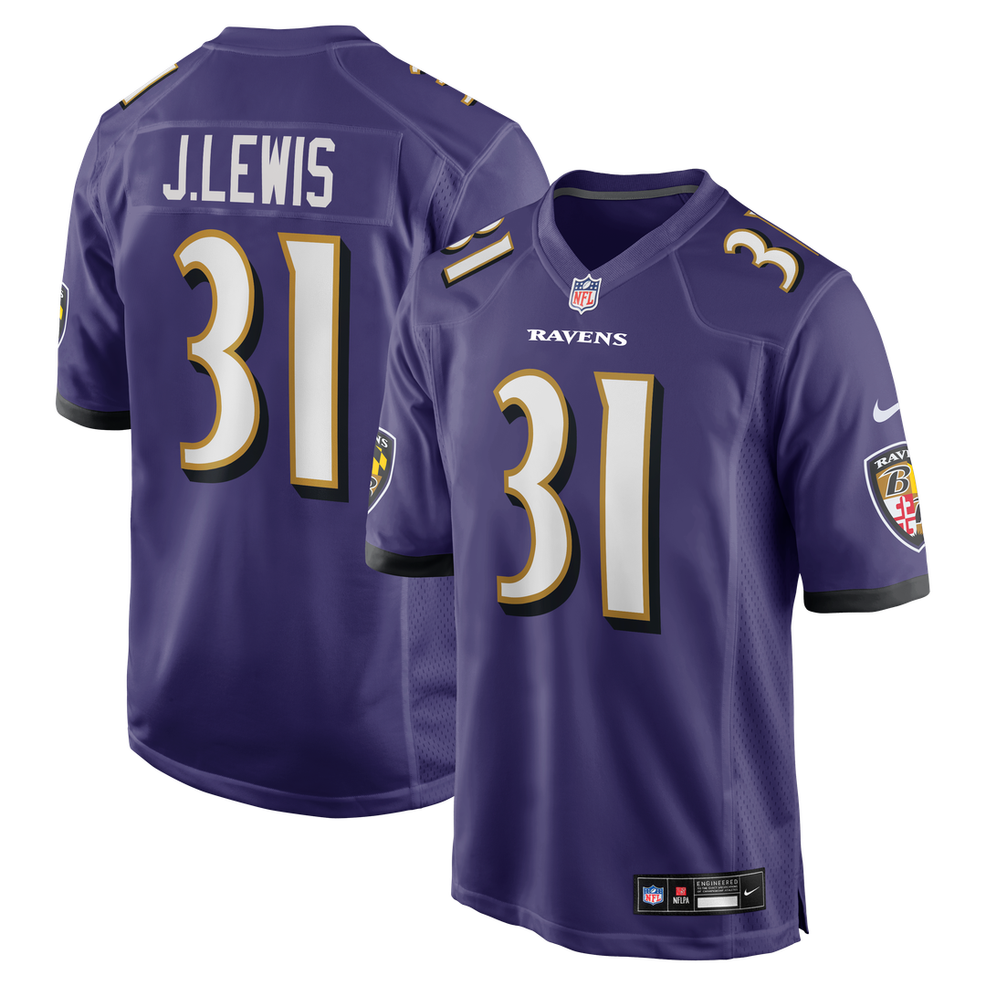 Baltimore Ravens Jamal Lewis Nike Purple Game Retired Player Jersey