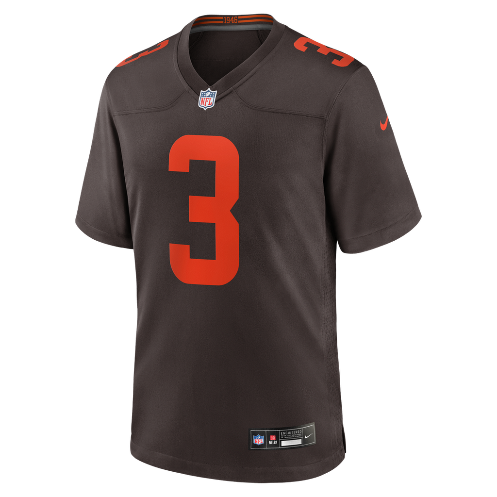 Cleveland Browns Jerry Jeudy Nike Brown Alpha Dawg Game Jersey